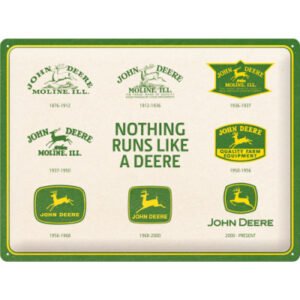 John Deere Logot peltitaulu