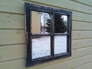 4 Ruutuinen ikkunapeili patina(Tilaustuote)