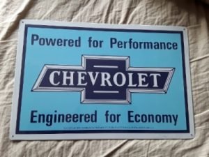 Powered for performance Chevrolet peltitaulu