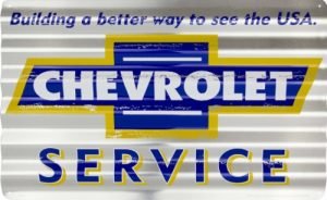 CHEVROLET SERVICE aaltopeltitaulu