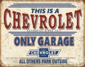 Chevrolet Garage Peltikyltti