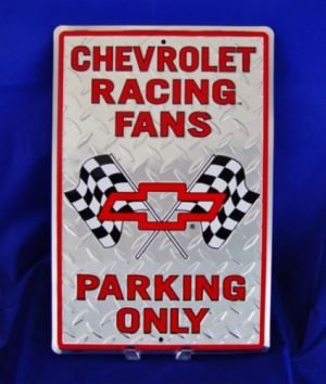 CHEVROLET RACING FANS PARKING ONLY Peltikyltti