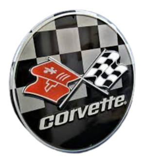 Chevrolet Corvette pyöreä peltikilpi