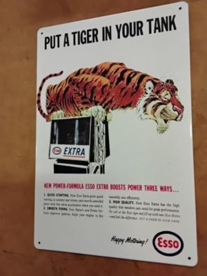 Esso extra tiikeri peltitaulu