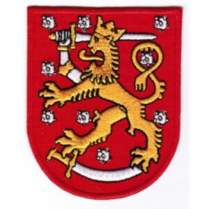 Suomi Leijona kangasmerkki