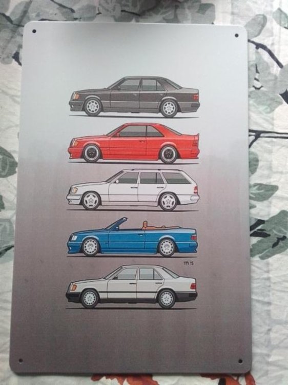 Mercedes w124 mallit peltitaulu