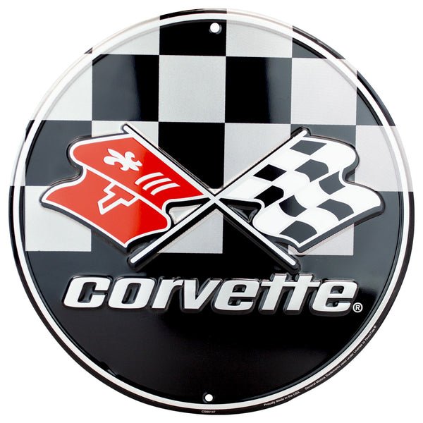 Corvette pyöreä kyltti