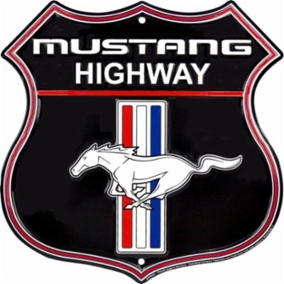 Mustang Highway peltitaulu suurikoko