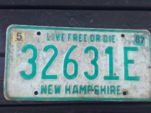 New Hampshire rekisterikilpi