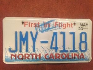 North Carolina Rekisterikilpi