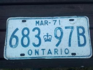 Ontario (Kanada) rekisterikilpi