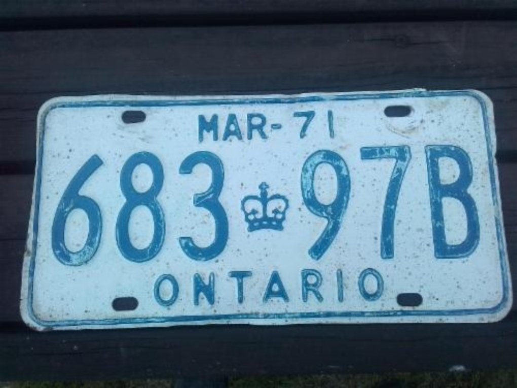 Ontario (Kanada) rekisterikilpi
