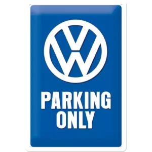 Volkswagen parking only peltikilpi