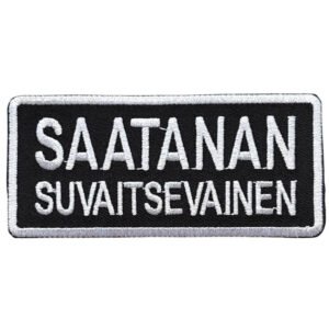 Saatanan suvaitsevainen kangasmerkki