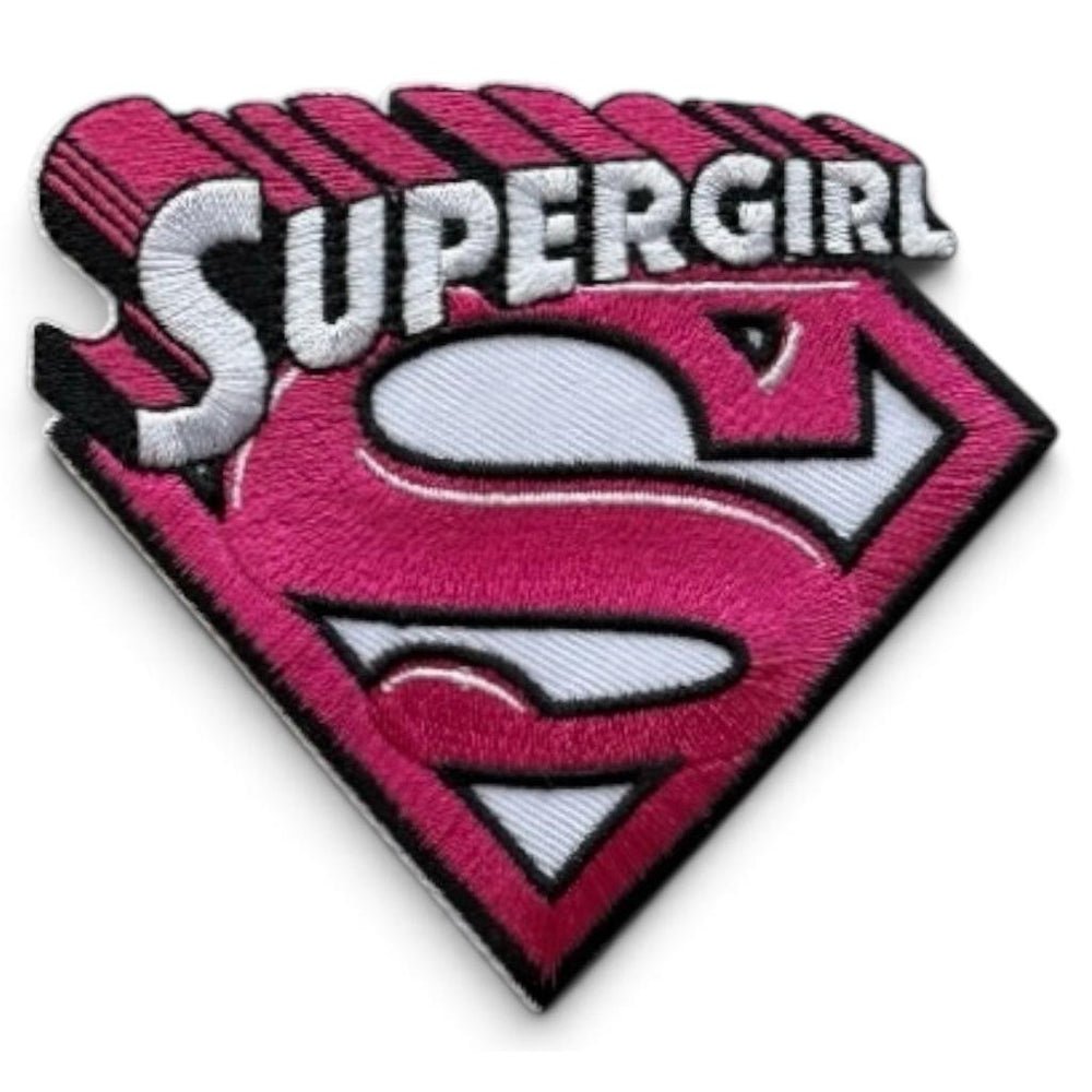 Supergirl pinkki kangasmerkki