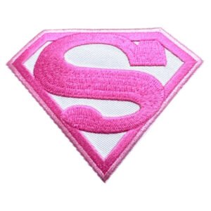Supergirl pinkki kangasmerkki