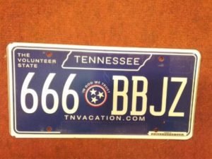 Tennessee Rekisterikilpi