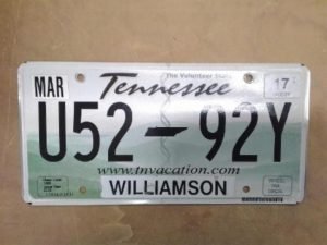 Tennessee Rekisterikilpi
